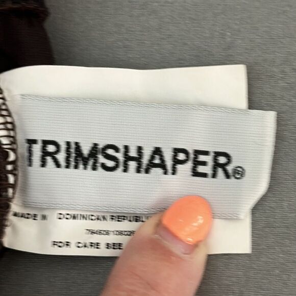 Trimshaper Swimsuit Size 10 One Piece Dark Muted Purple - Picture 13 of 14